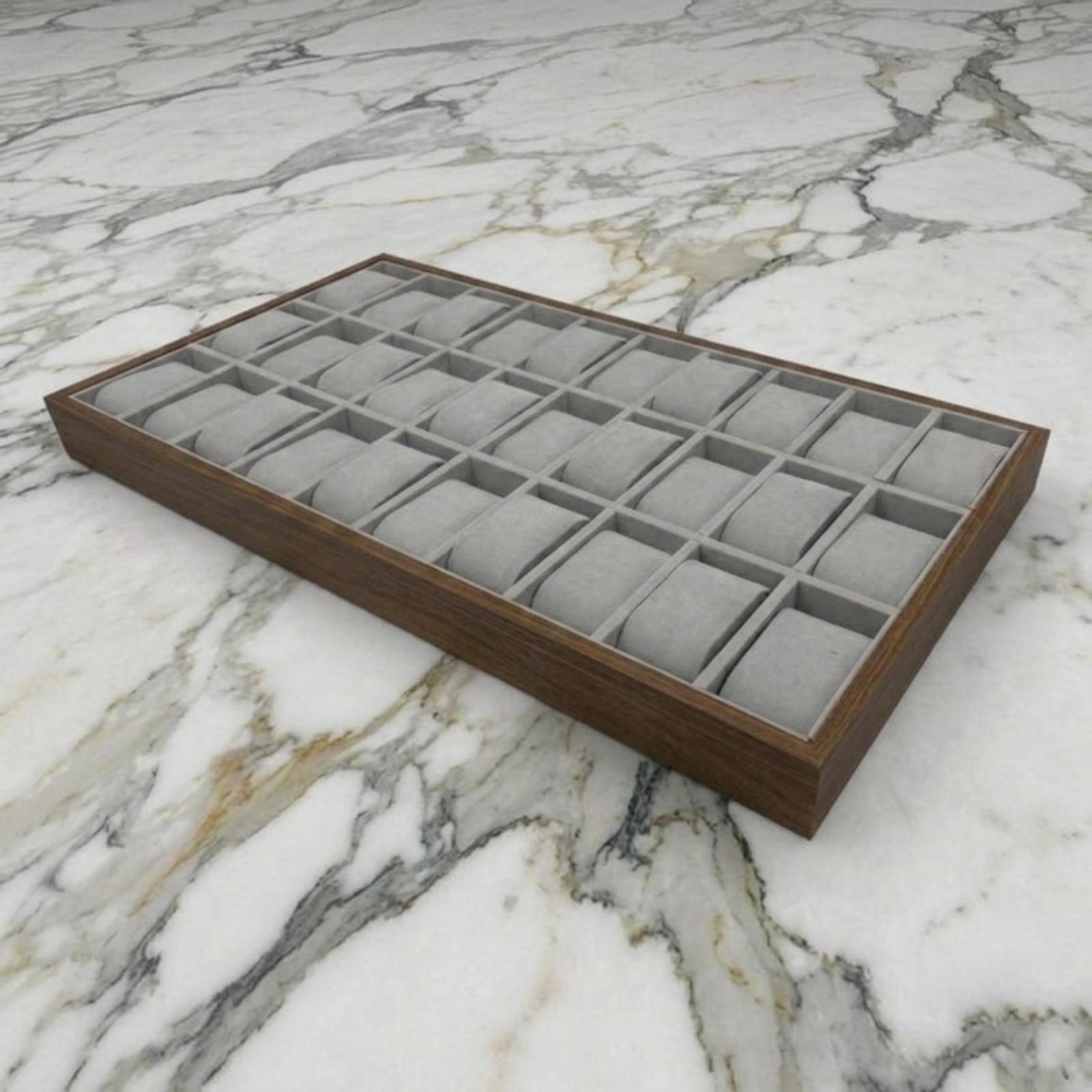 Watch Display Box - Uhren-Präsentationsbox aus Walnussholz für Herren, Tischplatte,