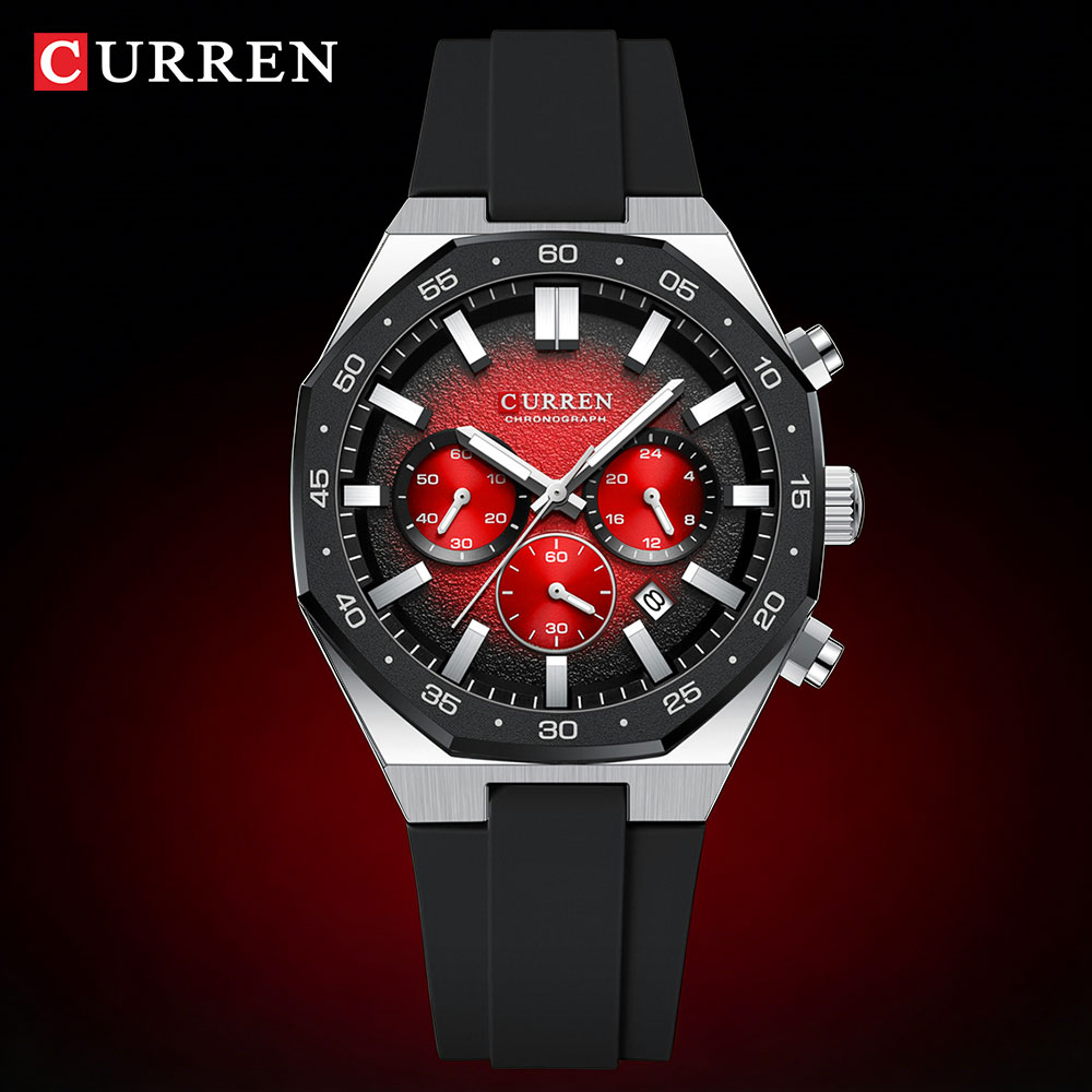 Jewelry For Watches - CURREN Modische Casual Herren Sportuhr Chronograph