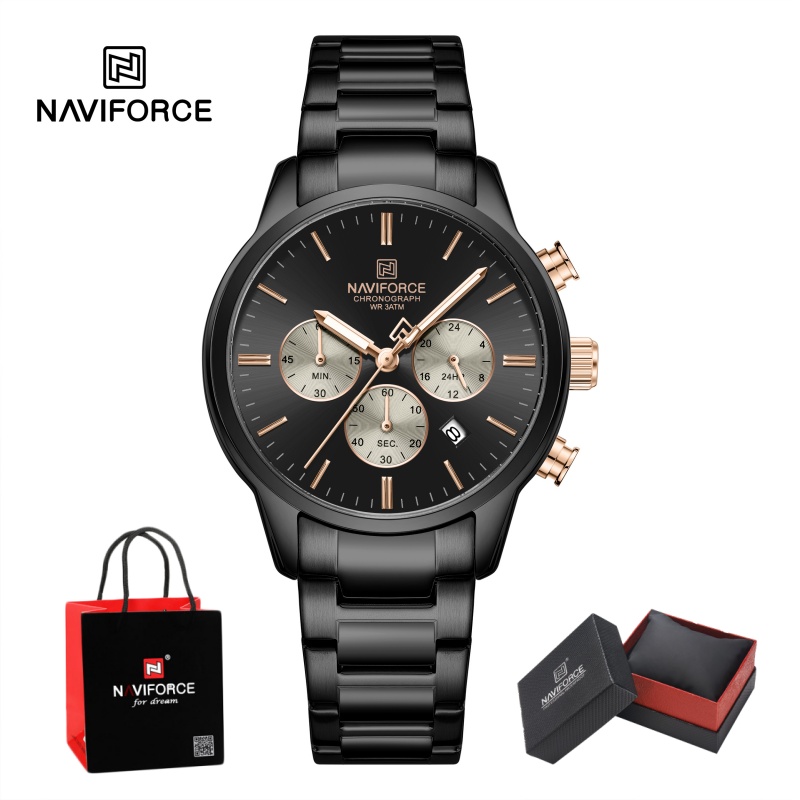 NAVIFORCE Herren Quarz-Chronog – Watch Display Box Bewertung und Preis