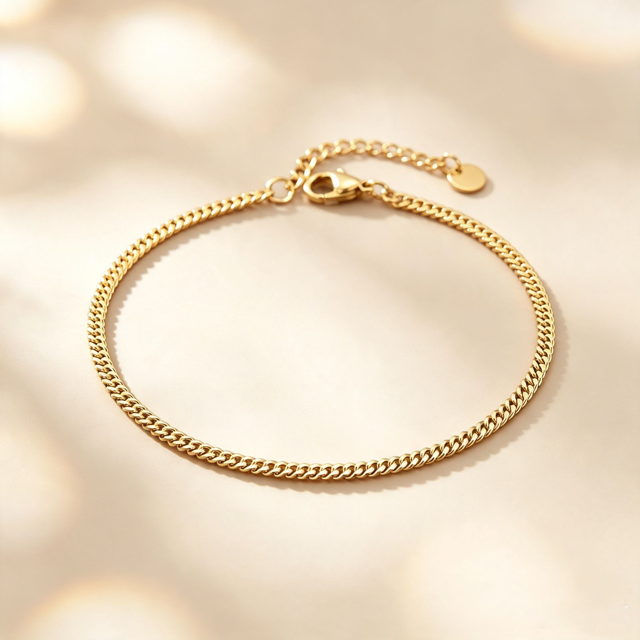 Dünnes kubanisches Fußkettchen – Jc Jewelry & Watches Photos Bewertung und Preis