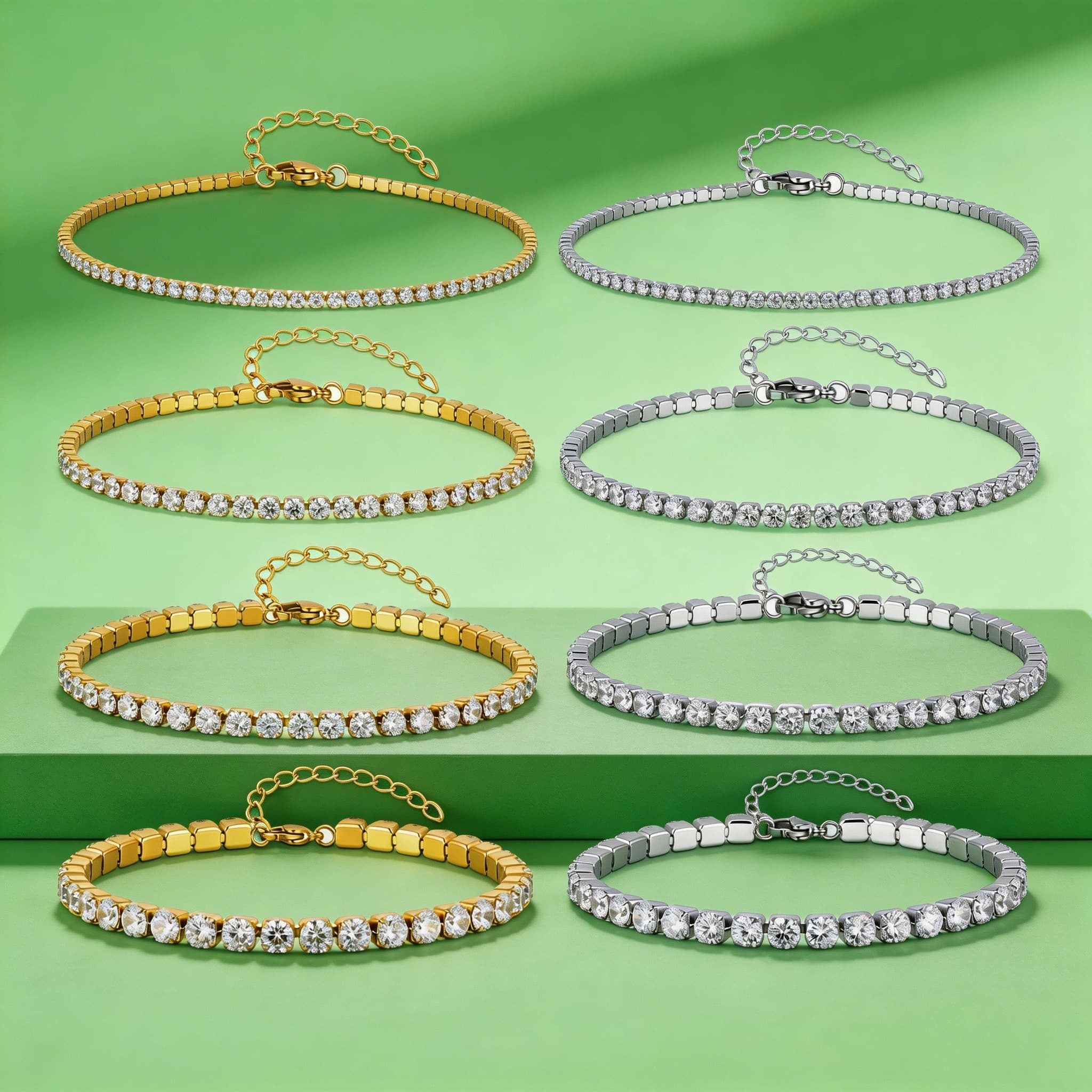 2/3/4/5MM Luxus Zirkon Tennis- – Jc Jewelry & Watches Photos Bewertung und Preis